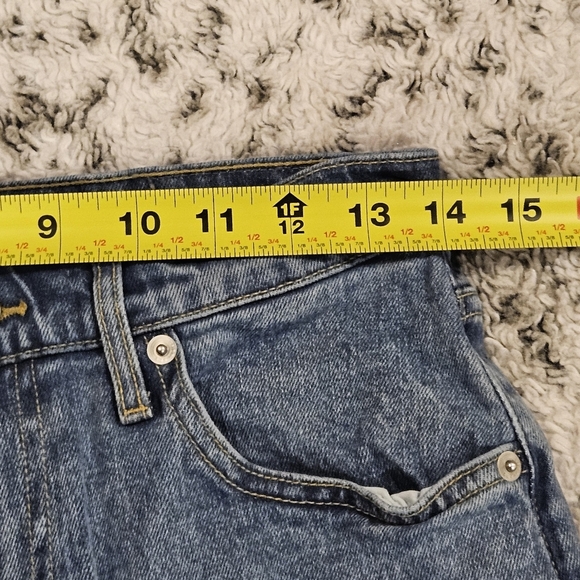 Everlane SZ 28 Blue Med Wash Organic Cotton Curvy Cheeky High Rise Straight Jean - Picture 7 of 12